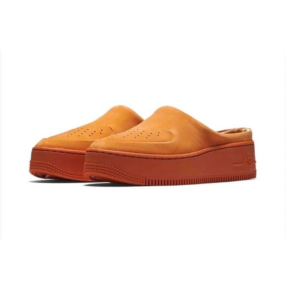 Nike Air Force 1 Lover XX Slip on Shoes Cinder Orange Womens Size 8.5 Mules - Picture 1 of 14